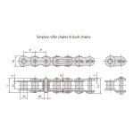 Nizka natančna valjna veriga z majhnim razmakom