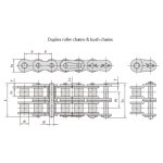 Nizka natančna valjna veriga z majhnim razmakom