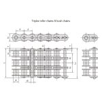 Nizka natančna valjna veriga z majhnim razmakom