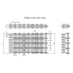 Nizka natančna valjna veriga z majhnim razmakom