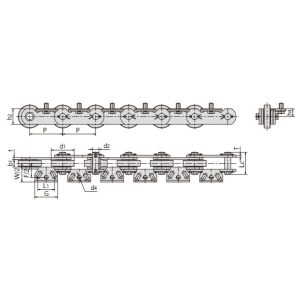 veriga za transportiranje steklenic