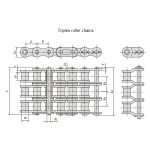 Natančne valjčne verige serije B s kratkim razmakom