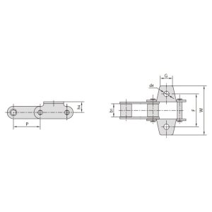 Jeklena kmetijska veriga tipa C in tipa CA