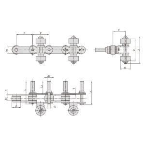 transportna veriga za razpršilno opremo