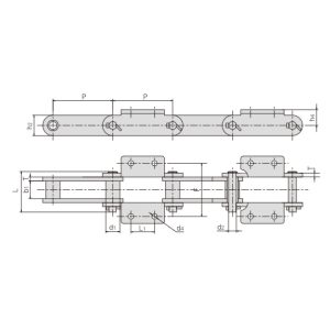 transportna veriga s priključki