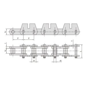 transportna veriga s priključki