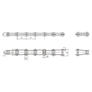 veriga z dvojnim korakom