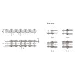 večplastna veriga s šivankami