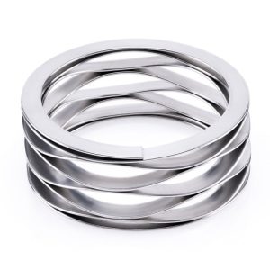 večvrstna valovna vzmet s podložkami na koncih