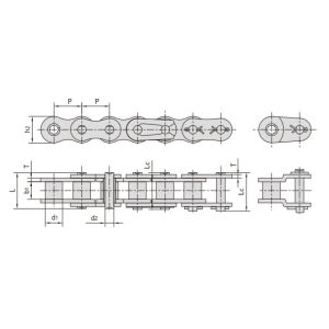 nerjaveča jeklena veriga z majhnim razmakom med zankami