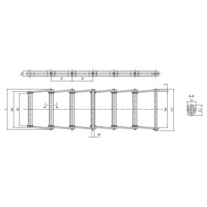 varjena konstrukcija ukrivljena ploščata veriga