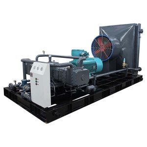 kompresor za zemeljski plin, nameščen na drsniku