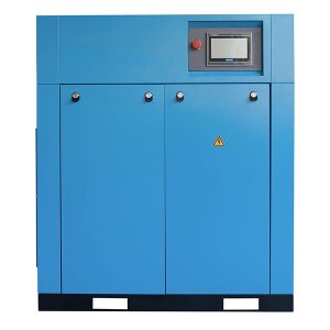 Dvostopenjski vijakasti kompresor z variabilno frekvenco PM