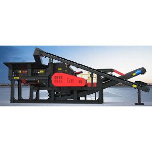 na drsniku nameščena udarna drobilna postaja