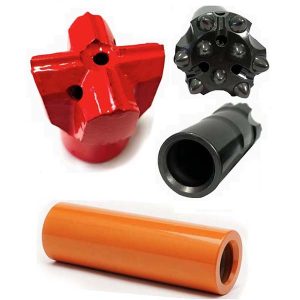 Križno svedro z gumbom R32 in spojna puša