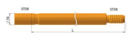 ST58-D76-ST58 vrtalna cev
