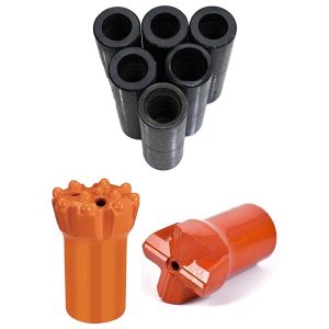 Vrtalni nastavek T38 z navojem in vdolbino v sredini